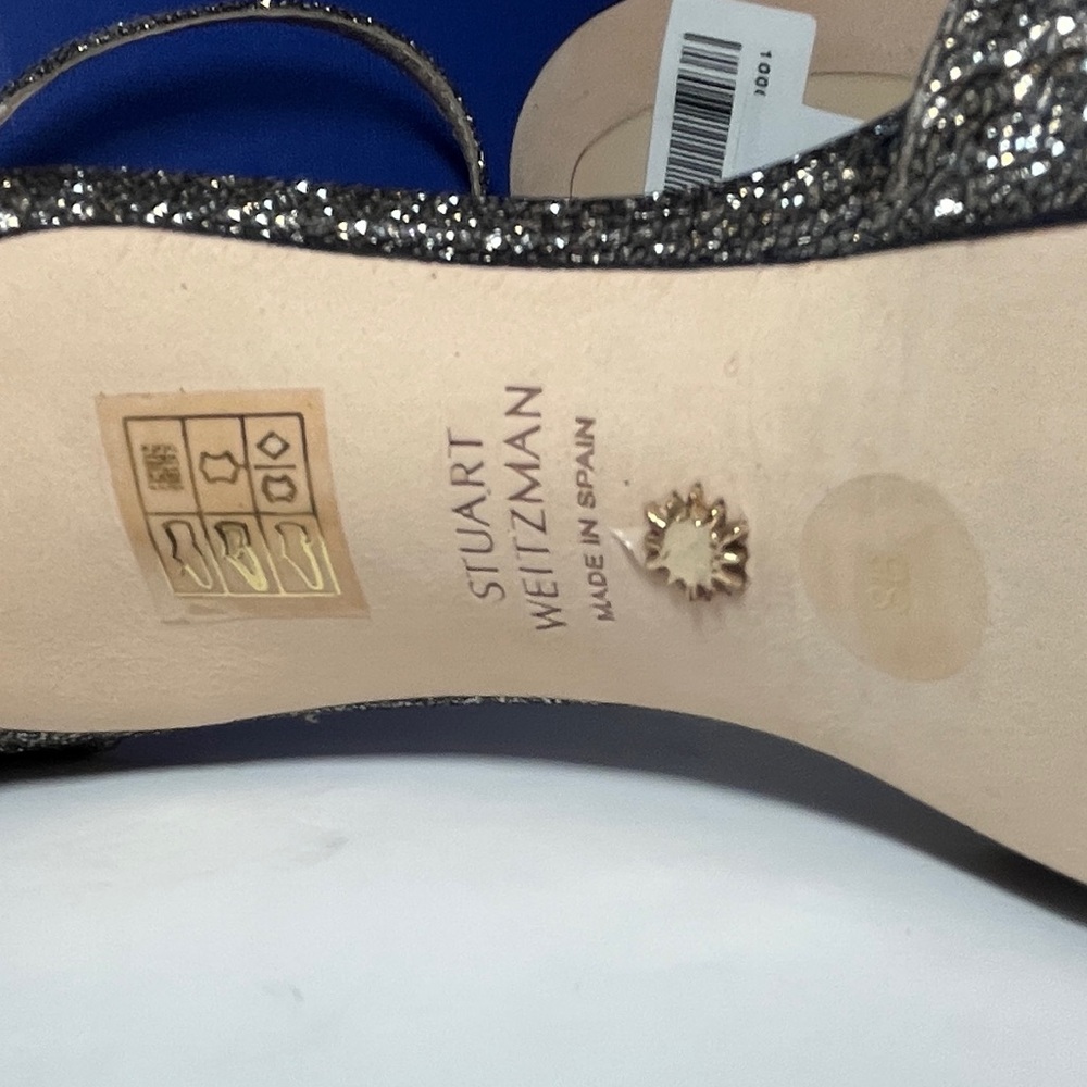 NWT | Stuart Weitzman Discoplatform Sandals New Pyrite | Sz 8 - Picture 12 of 16